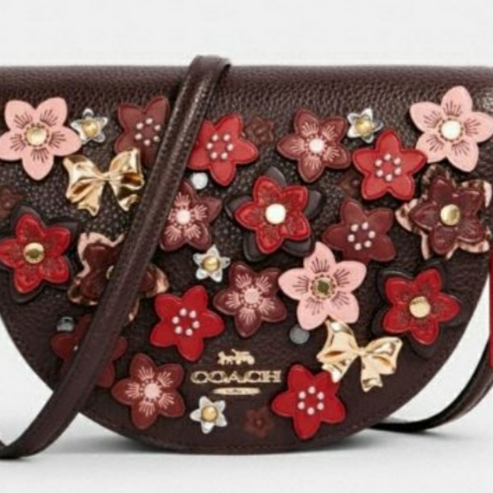 Coach Tea Rose crossbody